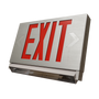 Slim LED Exit Sign and Emergency Light Combo by MaxLite with built-in backup battery and customizable arrows