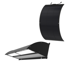 Solar LED Wall Pack Light with Flexible Solar Panel