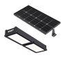 Solar LED Canopy Light with Bi-Facial Solar Panel featuring dual light panels and adjustable mounting bracket
