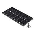 Bi-facial solar panel for Solar LED Canopy Light capturing sunlight on both sides for efficient outdoor energy harvesting
