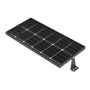 Bi-facial solar panel for Solar LED Canopy Light capturing sunlight on both sides for efficient outdoor energy harvesting