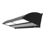 Solar LED Wall Pack Light with sleek black housing designed for facade and perimeter lighting applications