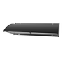 Solar LED Wall Pack Light with sleek black vandal-proof housing and flexible solar panel for versatile mounting options