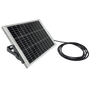 Solar panel with a cable on a white background