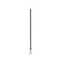 Square Steel Light Pole 5 inch with bronze finish and base plate for commercial outdoor lighting applications