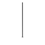 Square Steel Light Pole 4 inch with bronze finish and base plate for commercial outdoor lighting applications