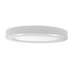 12" Surface Mount LED Downlight with sleek white rim, ultra-thin design, and adjustable color temperature options