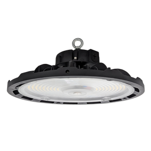 UFO LED High Bay light with rotatable lens and adjustable color temperature for versatile high ceiling illumination