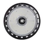 UFO LED High Bay 310/270/240W with circular LED array and black frame for high clear height lighting applications