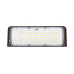Full Cutoff LED Wall Pack - 3 CCT - 100/80/60/40W with multiple LEDs in a rectangular die-cast aluminum housing panel