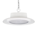Washdown LED High Bay – NSF – 150W with stainless steel loop, sleek design, and bright white light for wet environments