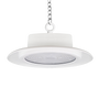 Washdown LED High Bay – NSF – 150W with stainless steel loop, sleek design, and bright white light for wet environments