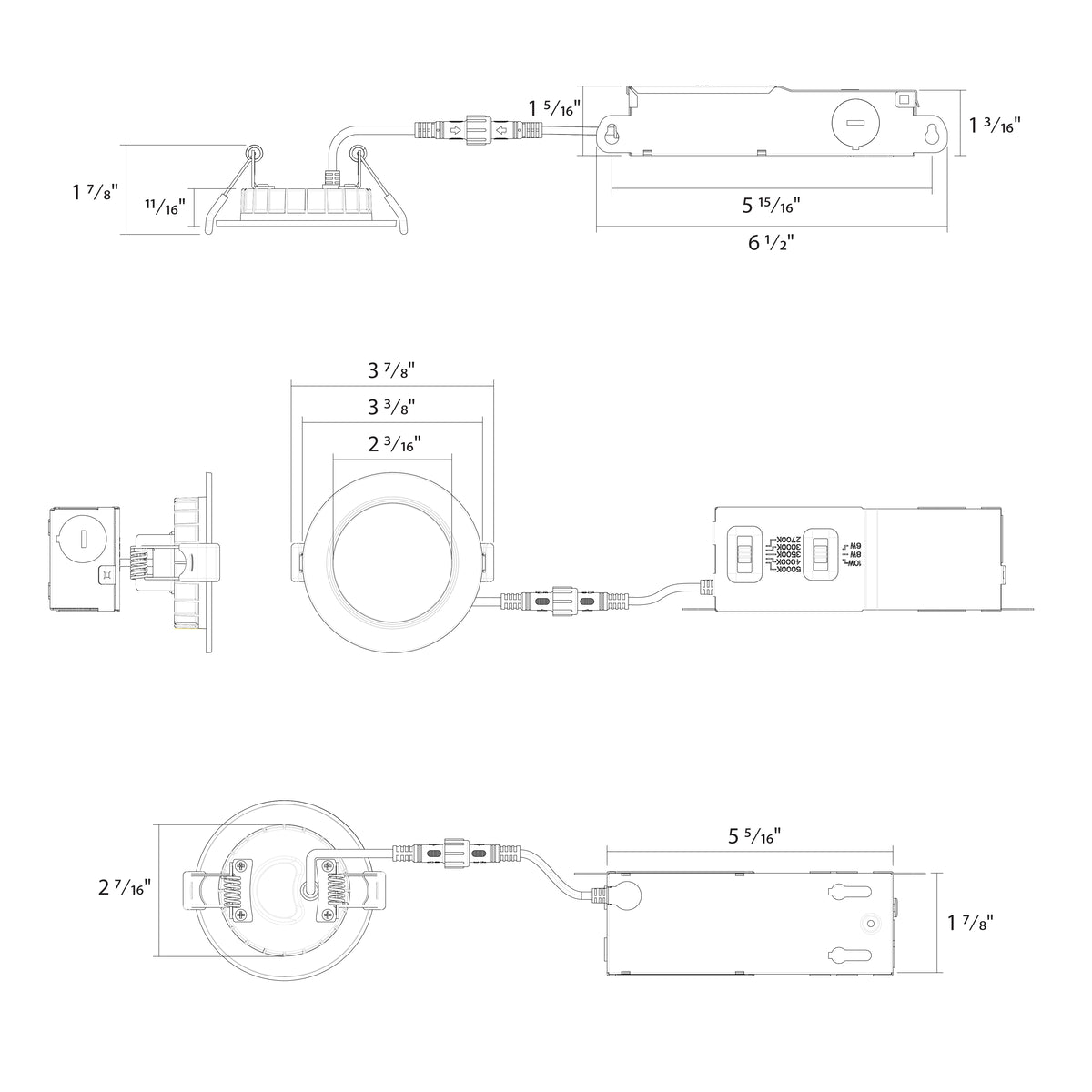 2” 10W Selectable RAB LED Downlight