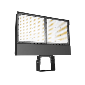 450W Selectable RAB X17 LED Flood Light, Trunnion, Heights 25 to 40 ft