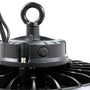 Close-up of Value UFO LED High Bay showing durable housing and mounting hook for high ceiling lighting applications