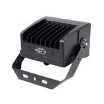 Selectable FL Series LED Flood Light with adjustable power and color temperature in durable black housing with mounting bracket