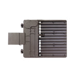 Top view of LED Shoebox Area Light 150W with rugged die-cast housing and low-profile design for outdoor use