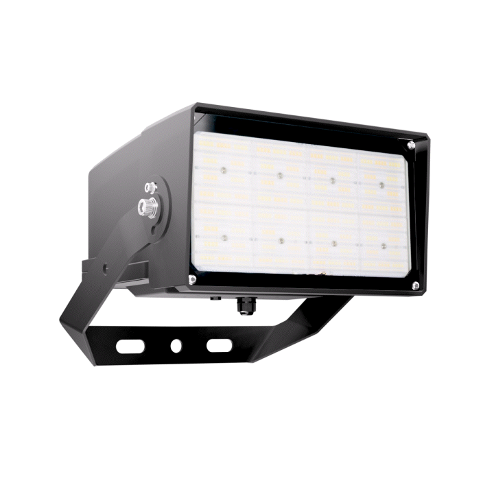 Selectable FL Series LED flood light with adjustable color temperature and power for versatile commercial lighting.