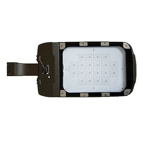 LED Architectural Shoebox Light 180W with durable dark bronze finish and high efficiency LED driver for outdoor use