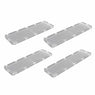 60x100 4-Lens Upgrade Kit with narrow light distribution lenses for Linear LED High Bay Panel in clear plastic design