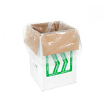 Recycling Kit for 2ft U-Shape Fluorescent Tubes with mercury-proof liner and recyclable cardboard box for safe disposal.