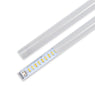 Frosted Lens Covers for 2x2 Color & Wattage Selectable Retrofit Kit with LED strip partially covered showing diffuser effect