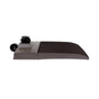 Side view of ECO LED Shoebox Area Light 300W 43,500 lumens in dark gray die-cast aluminum housing