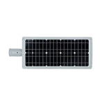 Solar LED Area Light with Tiltable Lens 30W showing top view of integrated solar panel for energy capture