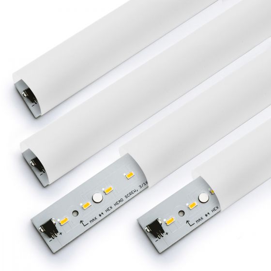 Frosted Lenses for 2x4 Magnetic LED Retrofit Kit (16 Pack for 4 Kits)