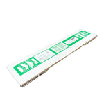 Jumbo Recycling Kit for 4ft Fluorescent Tubes cardboard box with green recycling instructions and labels on white background