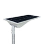 Solar LED Area Light with Tiltable Lenses 60W featuring integrated solar panel and adjustable mounting pole.