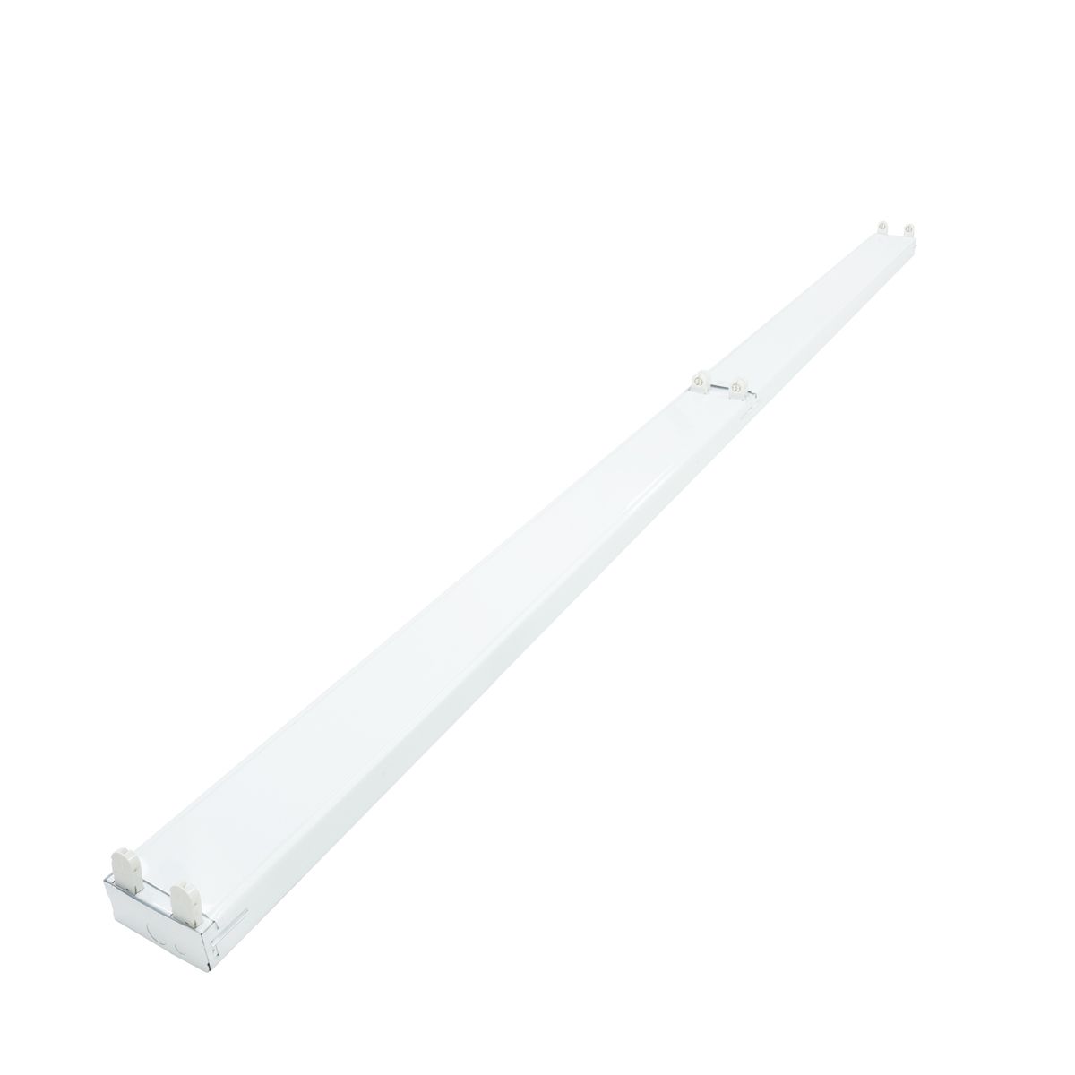 8ft LED Ready T8 Fixture for Four 4ft LED Lamps - Double End Power | Pack of 2