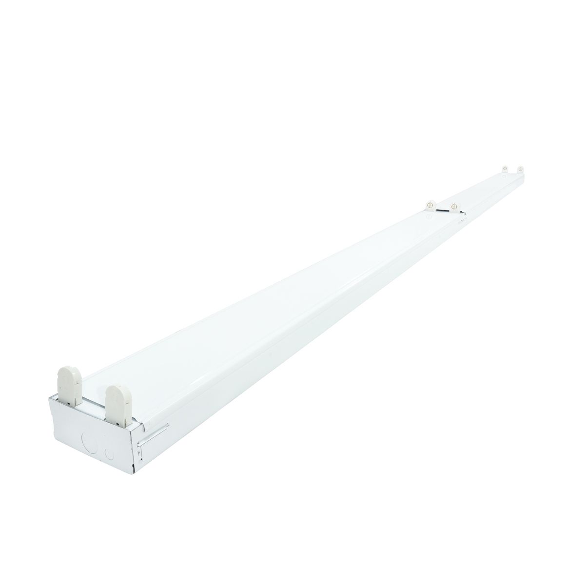 8ft LED Ready T8 Fixture for Four 4ft LED Lamps - Double End Power | Pack of 2