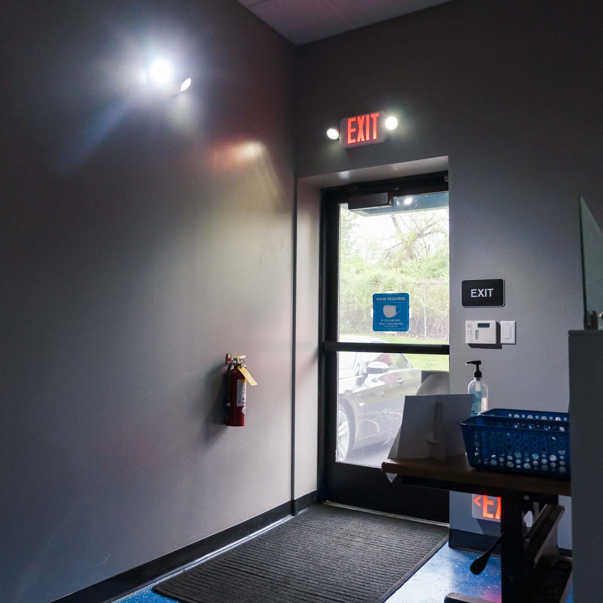 LED Exit SIgn & Emergency Light Combo - Remote Capable