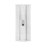 Top view of the white Linear LED High Bay 210W fixture with aluminum housing and central driver module visible