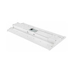 Linear LED High Bay 210W fixture with aluminum body and white finish for efficient commercial lighting.