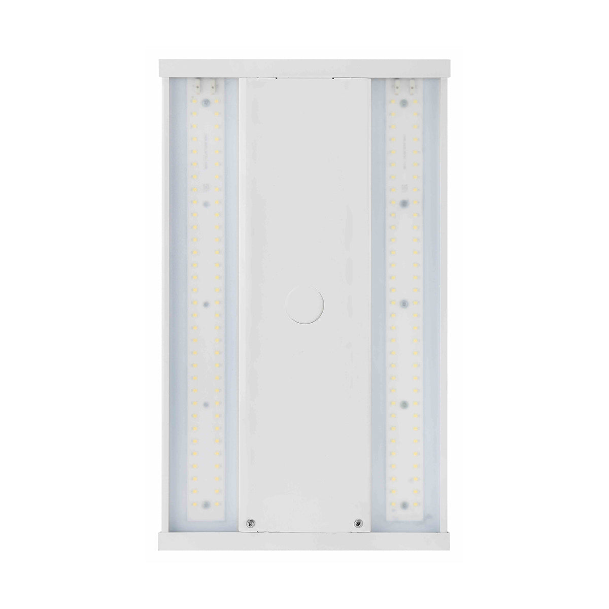 Linear LED High Bay – 130W fixture with aluminum housing and semi-frosted diffuser for efficient indoor lighting