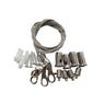 Cable Hanging Kit For 2x4 WCS Panels with 6 cables, metal hooks, anchors, and fasteners for suspension installation