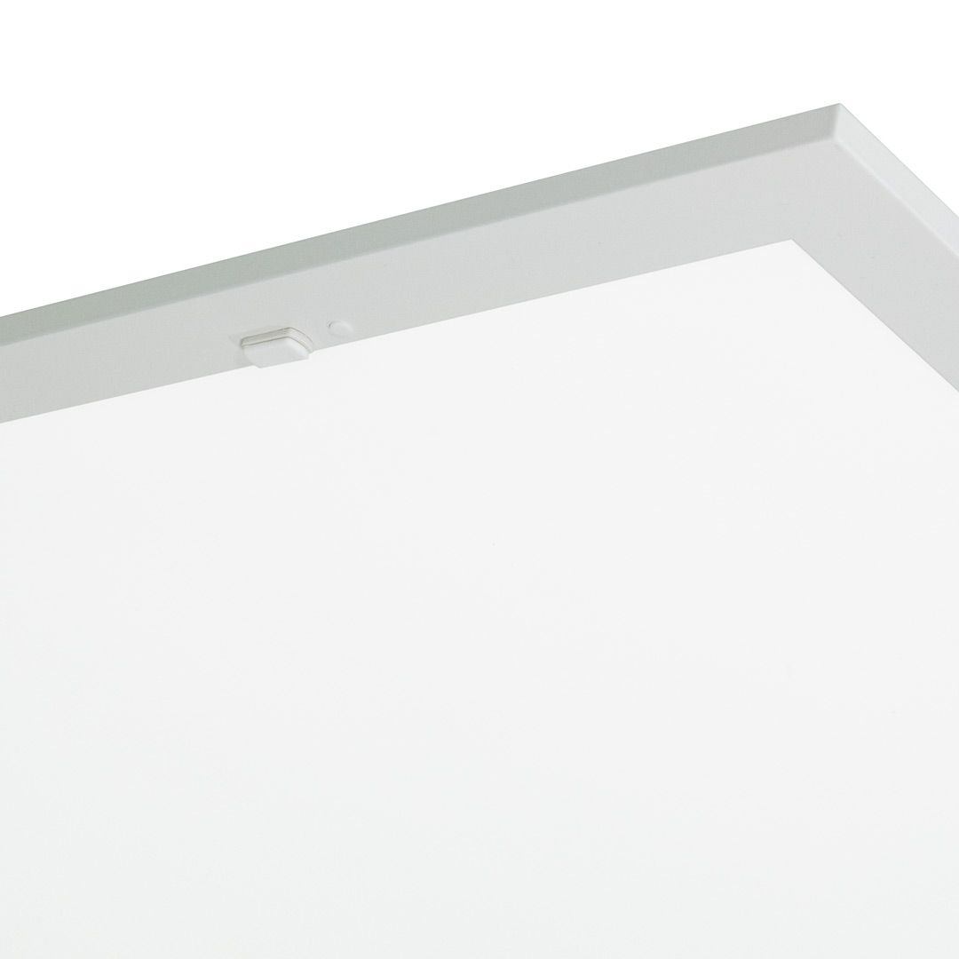 2x2 Backlit LED Panel 3 CCT with flat white frame suitable for drop ceiling with smooth light diffusion surface