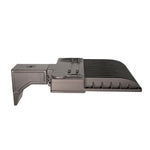 Side view of LED Shoebox Area Light 250W with mounting bracket for outdoor use