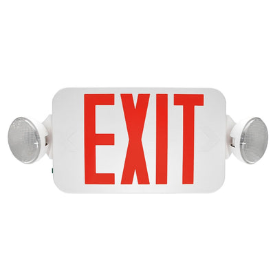 LED Exit/Emergency Light Combo - Remote Capable