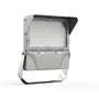 Glare Shield Visor for EXPFL4 Light reducing light spill on a rectangular flood light fixture with mounting bracket