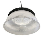 Acrylic reflector and cover designed for LED high bays fitting most HD120HB models with clear ribbed light diffuser.