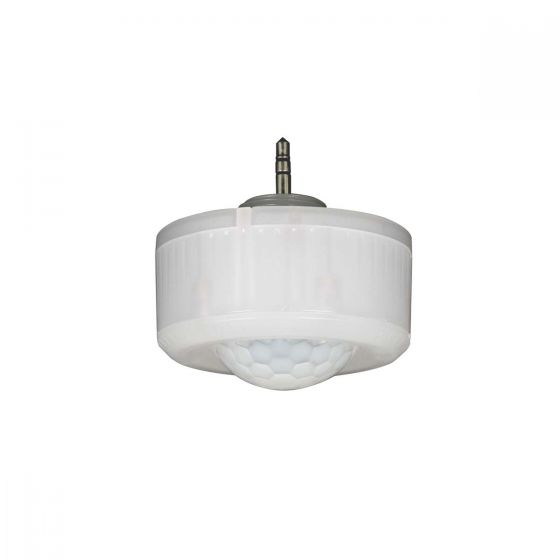 Plug-and-play Bi-level PIR Sensor with compact design and 3.5mm plug for easy installation and motion detection applications