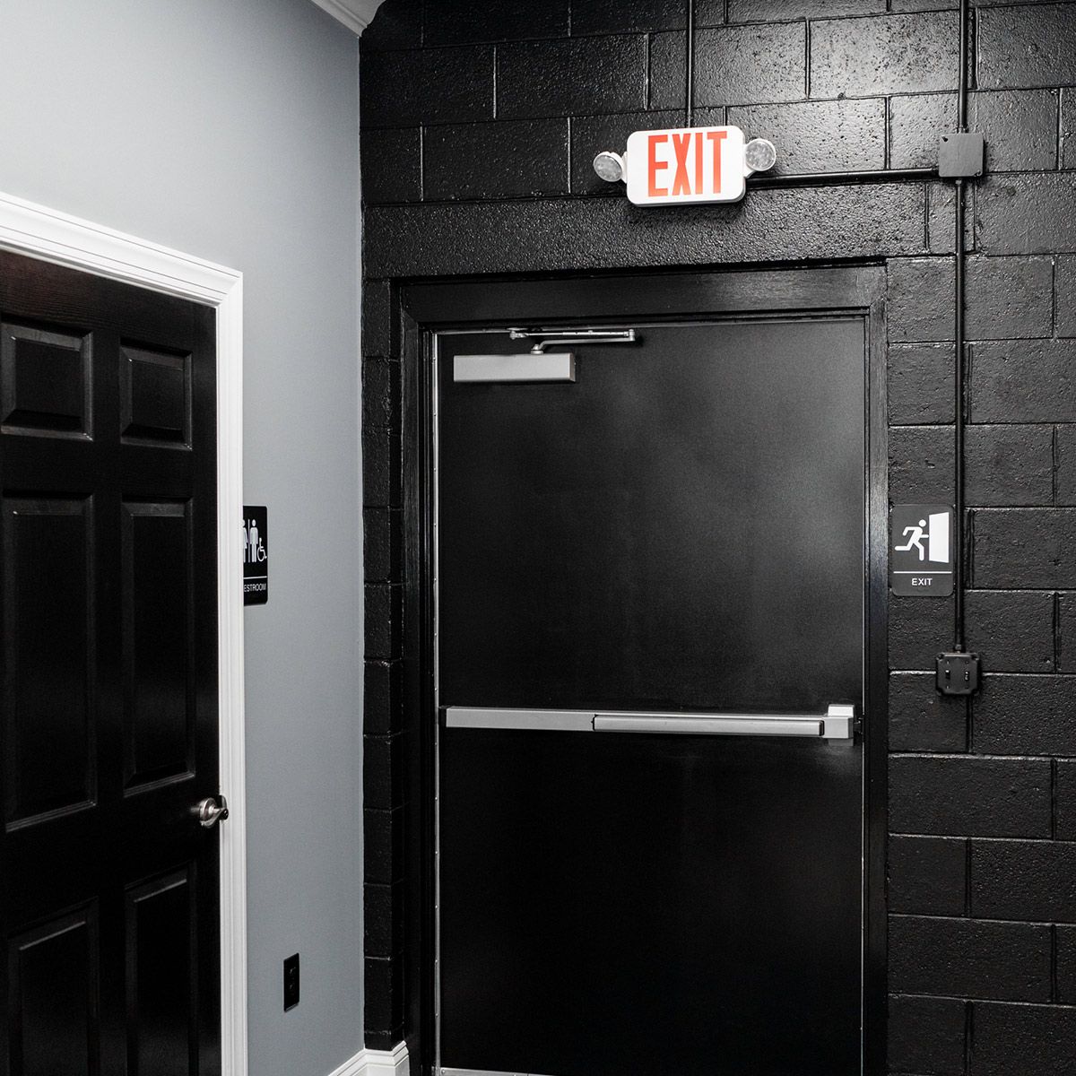 LED Exit SIgn & Emergency Light Combo - Remote Capable