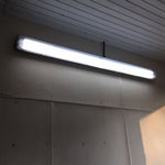 Brightly lit 8ft LED Tube 42W 6,930 lumens R17D HO installed on ceiling providing strong illumination