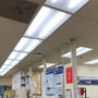 Ceiling lights with 4ft LED Tube 17W Type B installed, bright office space with energy-efficient lighting upgrade