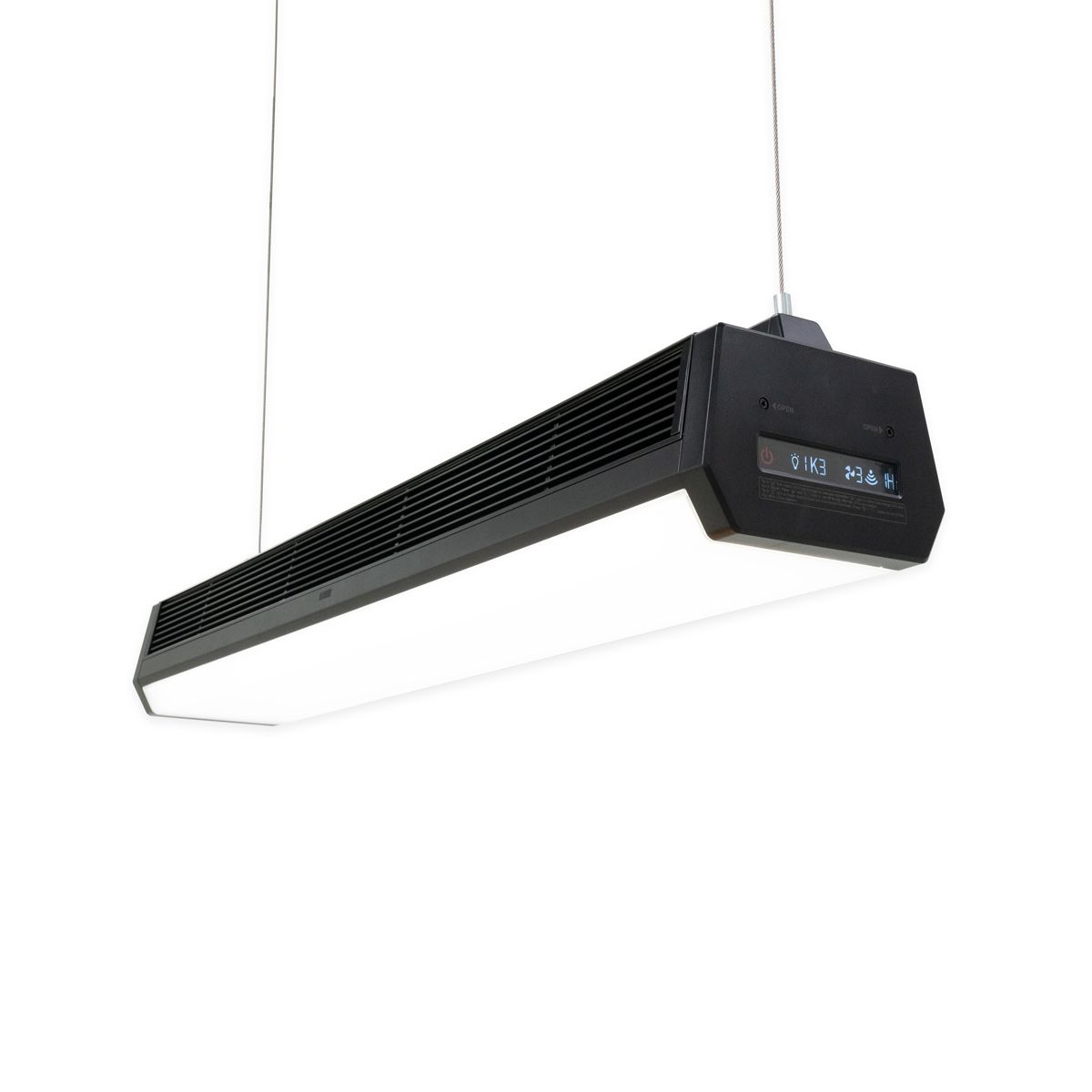 LED light with built in UVC disinfection